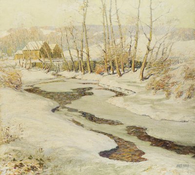 The Mill Stream (olje på masonitt) av Ernest Albert