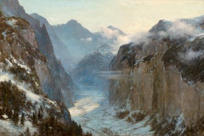 «I hans hånd er jordens dyp» (olje på lerret) av Ernest Albert Waterlow