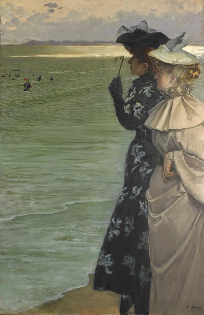 Badetid ved sjøen Badetid ved sjøen, 1896. av Ernest Ange Duez