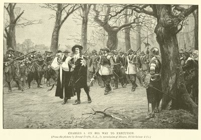 Charles I på vei til henrettelse av Ernest Crofts