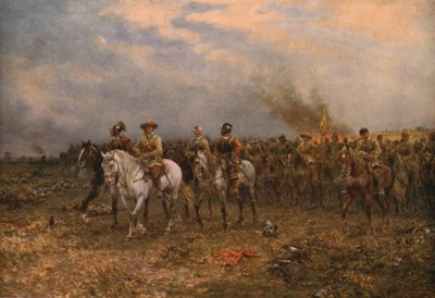 Cromwell ved Marston Moor, 1909, c1930. av Ernest Crofts