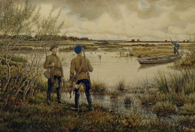 Tilbake fra jakten, 1937 av Ernest Ernestovich Lissner