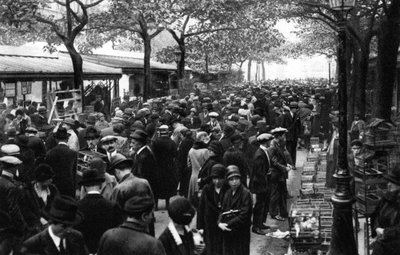 Generell oversikt over fuglemarkedet, Paris, 1931. av Ernest Flammarion