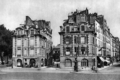 Gamle hus fra Louis XIII-perioden, vendt mot Pont Neuf, Paris, 1931. av Ernest Flammarion