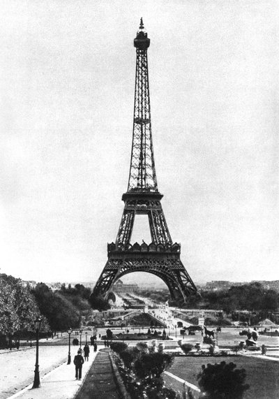 Eiffeltårnet fra Trocadero, Paris, 1931. av Ernest Flammarion