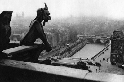 Elven Seinen sett fra et tårn i Notre Dame, Paris, 1931. av Ernest Flammarion