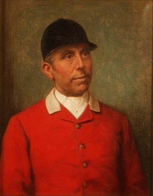 Huntsman, antatt å ha vært en Master of the Pytchley Hunt av Ernest Gustave (attr. to) Girardot