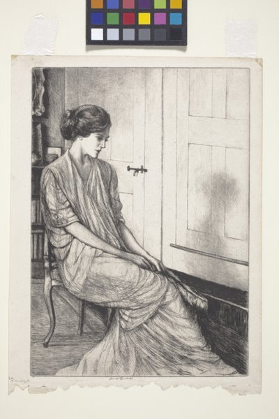 La Tanagra (etsing og tørrpunkt) av Ernest Haskell