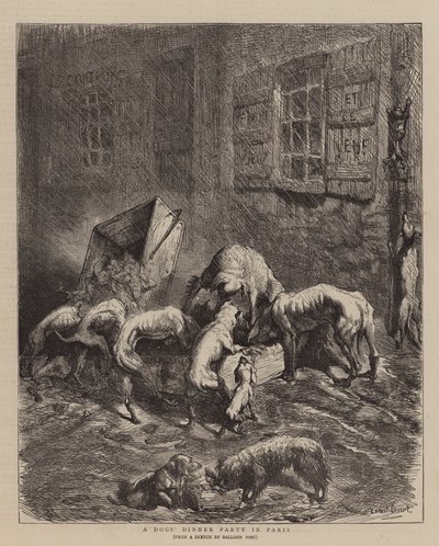 En hundemiddag i Paris av Ernest Henry Griset