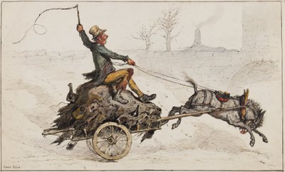 Off Home (blekk og wc på papir) av Ernest Henry Griset
