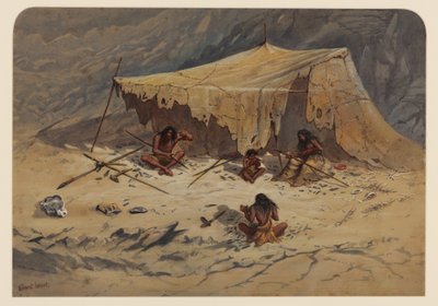 Forhistorisk leir, 1871 av Ernest Henry Griset