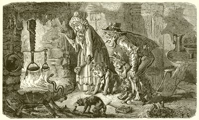 Landsmannen og slangen av Ernest Henry Griset