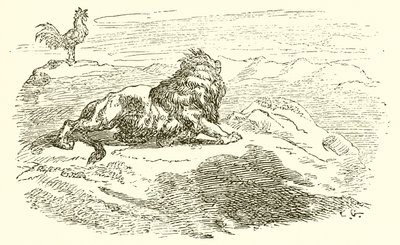 Løven og elefanten av Ernest Henry Griset