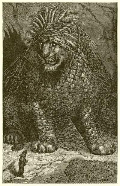Løven og musen av Ernest Henry Griset