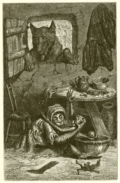 Sykepleieren og ulven av Ernest Henry Griset
