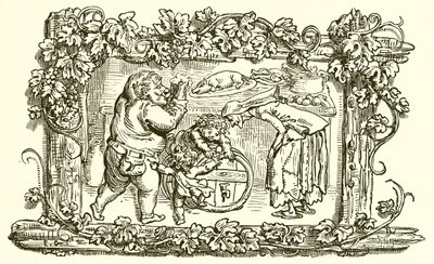 Den gamle kvinnen og det tomme fatet av Ernest Henry Griset