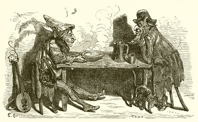 Satyren og den reisende av Ernest Henry Griset