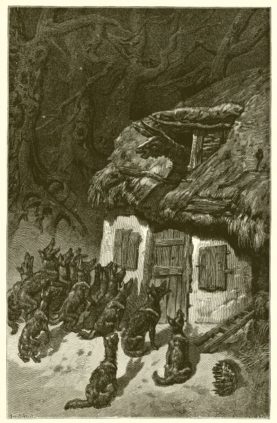Ulvene og den syke rumpa av Ernest Henry Griset