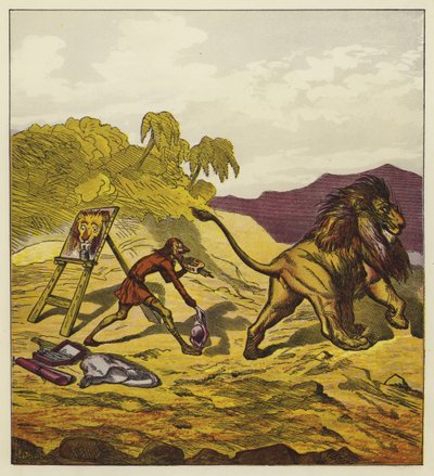 Løven forlater John Bold av Ernest Henry Griset