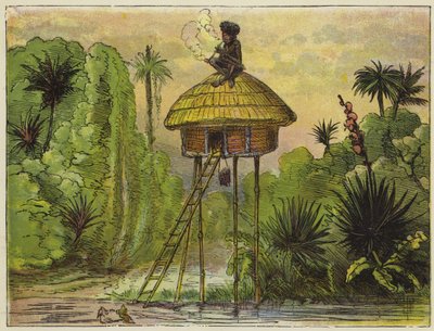 Dette er kongen av Ashantee, plassert så komisk av Ernest Henry Griset