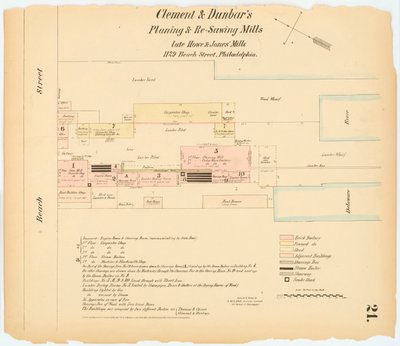Hexamer General Survey; bind 1, plate 21, 1866 (håndkolorert gravering) av Ernest Hexamer
