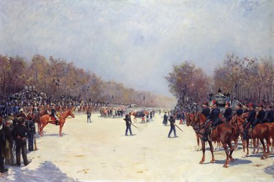 Begravelsen til Mac-Mahon, 22. oktober 1893 av Ernest Jean Delahaye