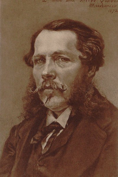 Portrett av pianist og komponist Alfred Quidant 1815-1893, 1872. av Jean Louis Ernest Meissonier