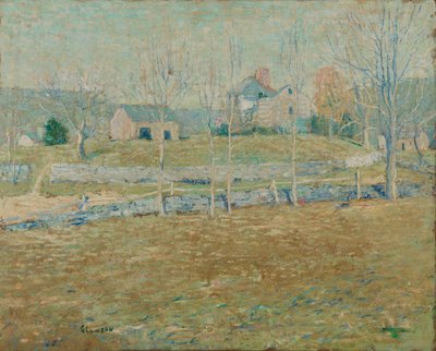 En forlatt gård, ca. 1908. av Ernest Lawson