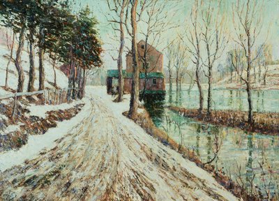 Smeltende snø av Ernest Lawson
