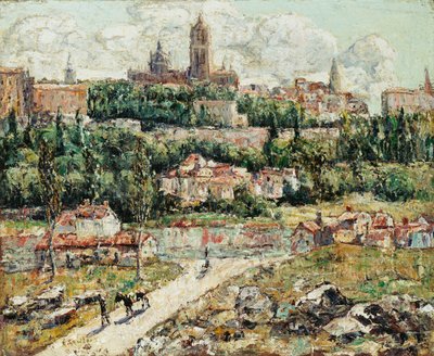 Segovia, Spania, ca. 1916 (olje på lerret) av Ernest Lawson