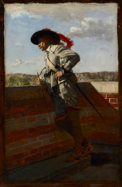 På en terrasse av Ernest Meissonier