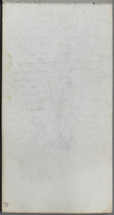 Skissebok, side 89: Notater. av Jean Louis Ernest Meissonier