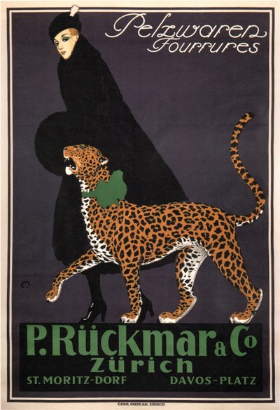 Pelsvarer P. Rückmar & Co, ca. 1910 av Ernest Montaut