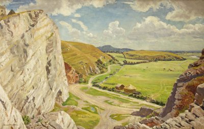 Oppoverbakke fra nord av Ernest Procter