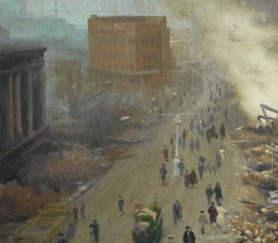 Den nye orden i Europa, bombet Coventry november 1940, 1940 av Ernest Townsend