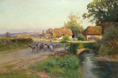 Returning to the Fold (olje på lerret) av Ernest Walbourn