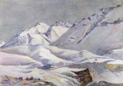 Sierra Navarro, fra Hotel Puente del Inca av Ernest William Christmas