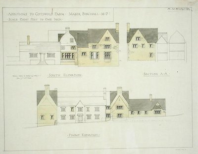 Tillegg til Cotswold Farm, Gloucestershire av Ernest William Gimson
