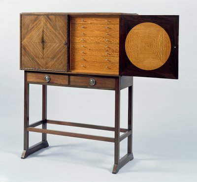Skap, ca. 1902 (palisander med macassar ibenholt og satengfiner) (se også 283796) av Ernest William Gimson
