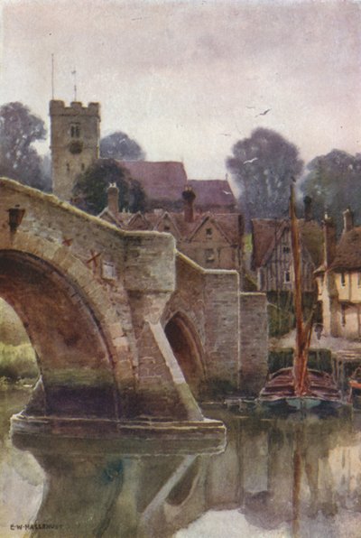 Aylesford (farge litho) av Ernest William Haslehust