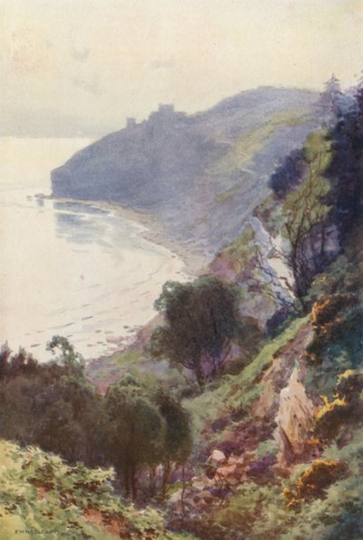 Durlston Bay, Swanage (fargemedlemmer) av Ernest William Haslehust