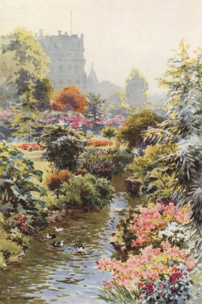 I Upper Gardens, Bournemouth (farge litho) av Ernest William Haslehust