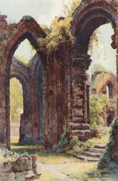 St. John's Ruins (farge litho) av Ernest William Haslehust