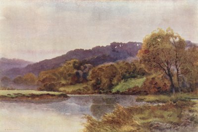 Streatley Hills (farge litho) av Ernest William Haslehust