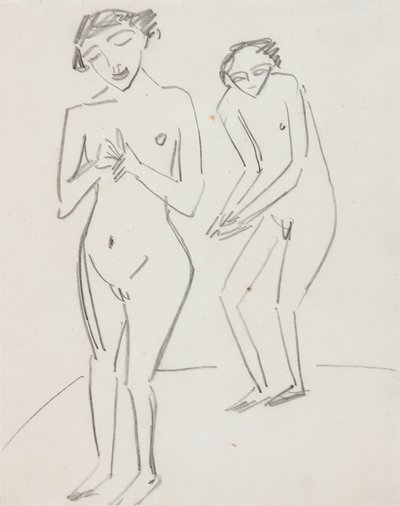 Mann og dame av Ernst Ludwig Kirchner