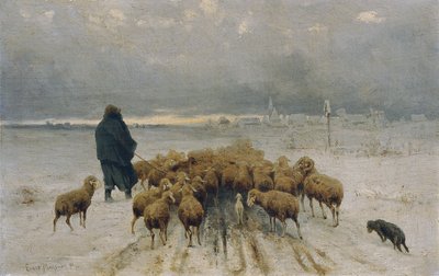 Tilbakevendende saueflokk av Ernst Adolph Meissner