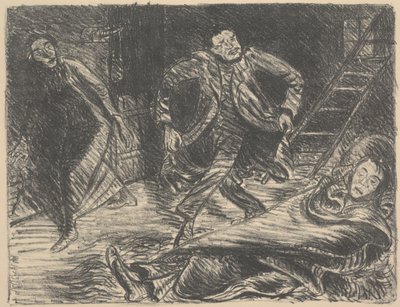 Desperate Dance, illustrasjon for stykket "Der Arme Vetter (The Poor Cousin)" av Ernst Barlach