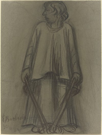 Stående figur med slukkede fakler av Ernst Barlach