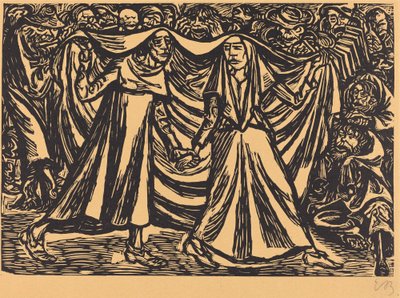 Dødedansen II, 1921. av Ernst Barlach