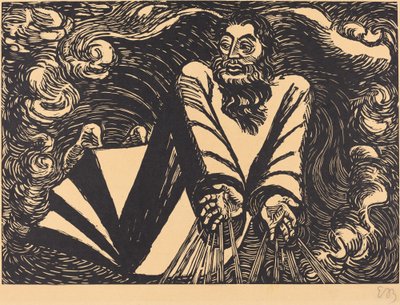 Den første dagen, 1920. av Ernst Barlach